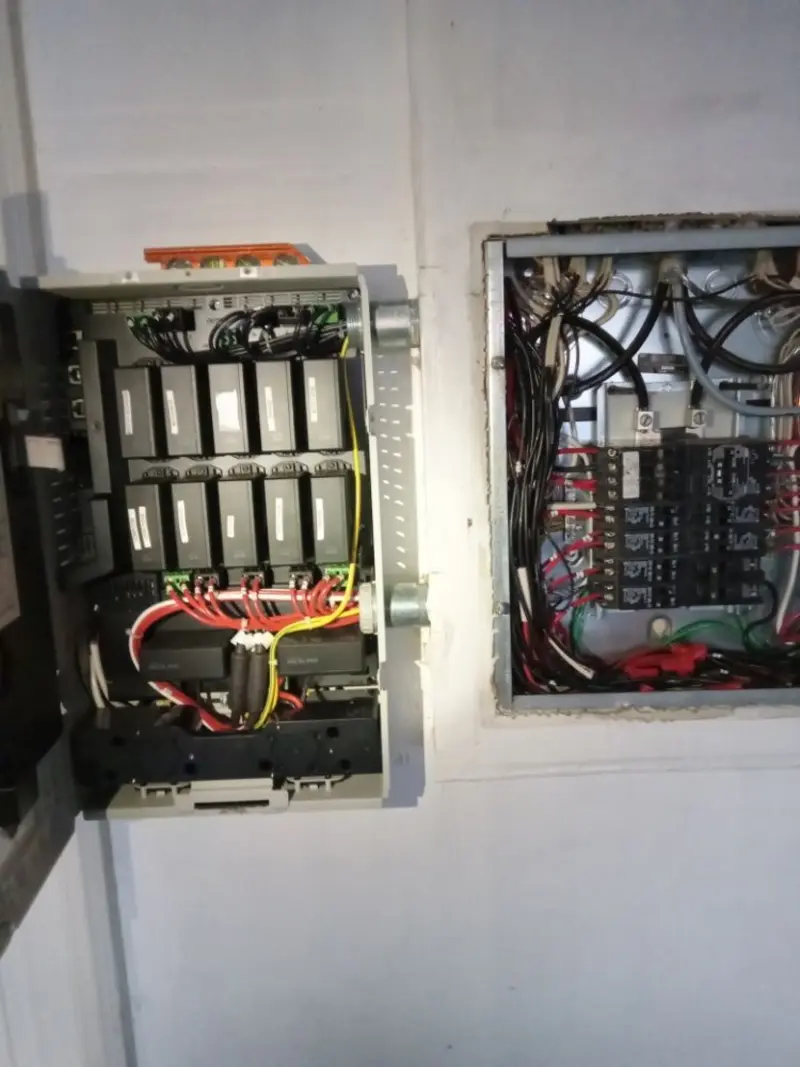Electrical panel upgrade completed for Security Camera Wiring in Ridgecrest